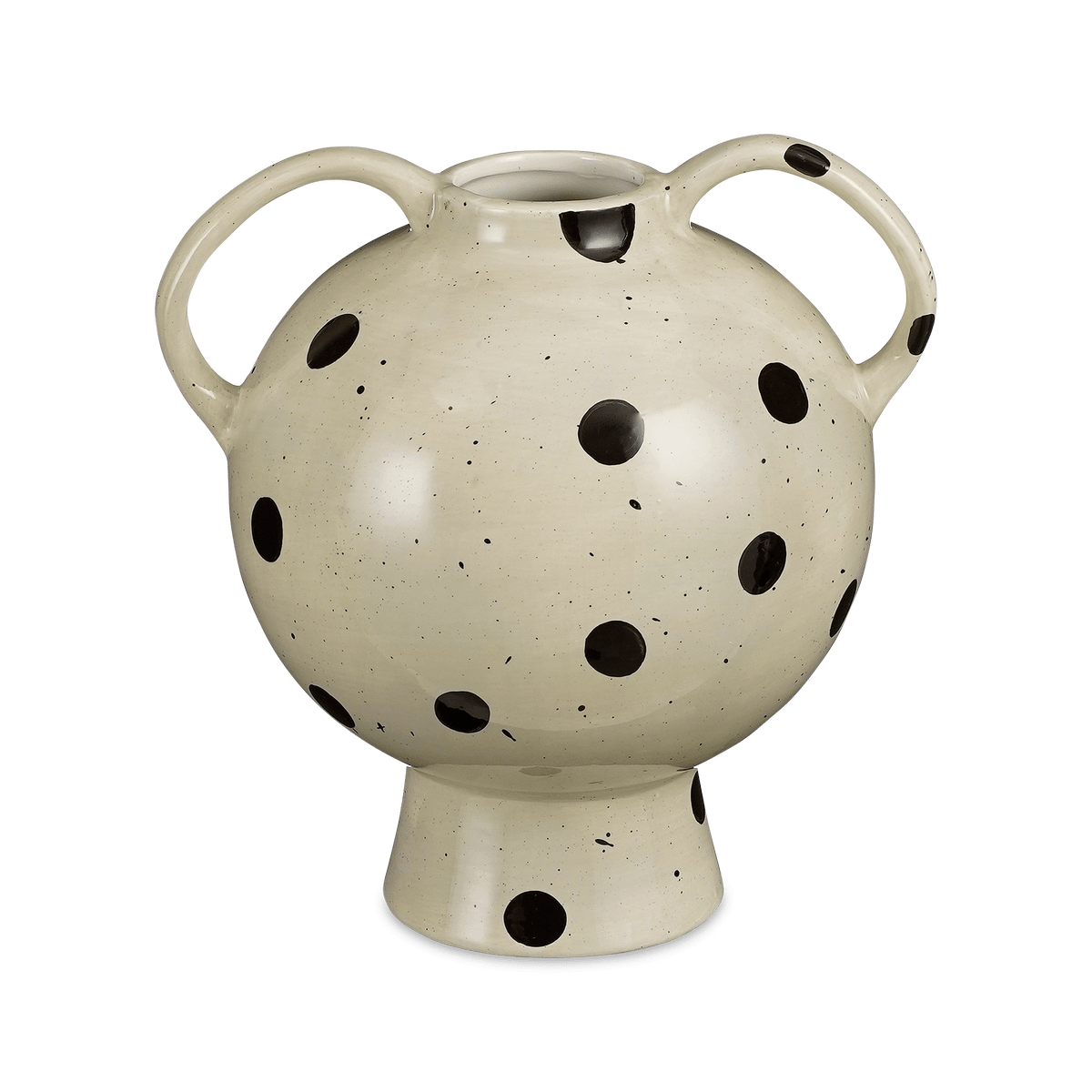 Vaas STIPS Keramiek Wit/Zwart H23