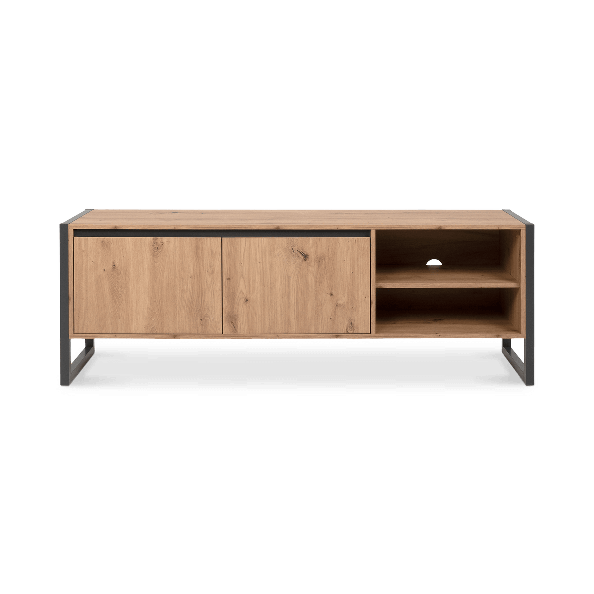 TV-meubel ROCKY Artisan Eik Anthraciet B160