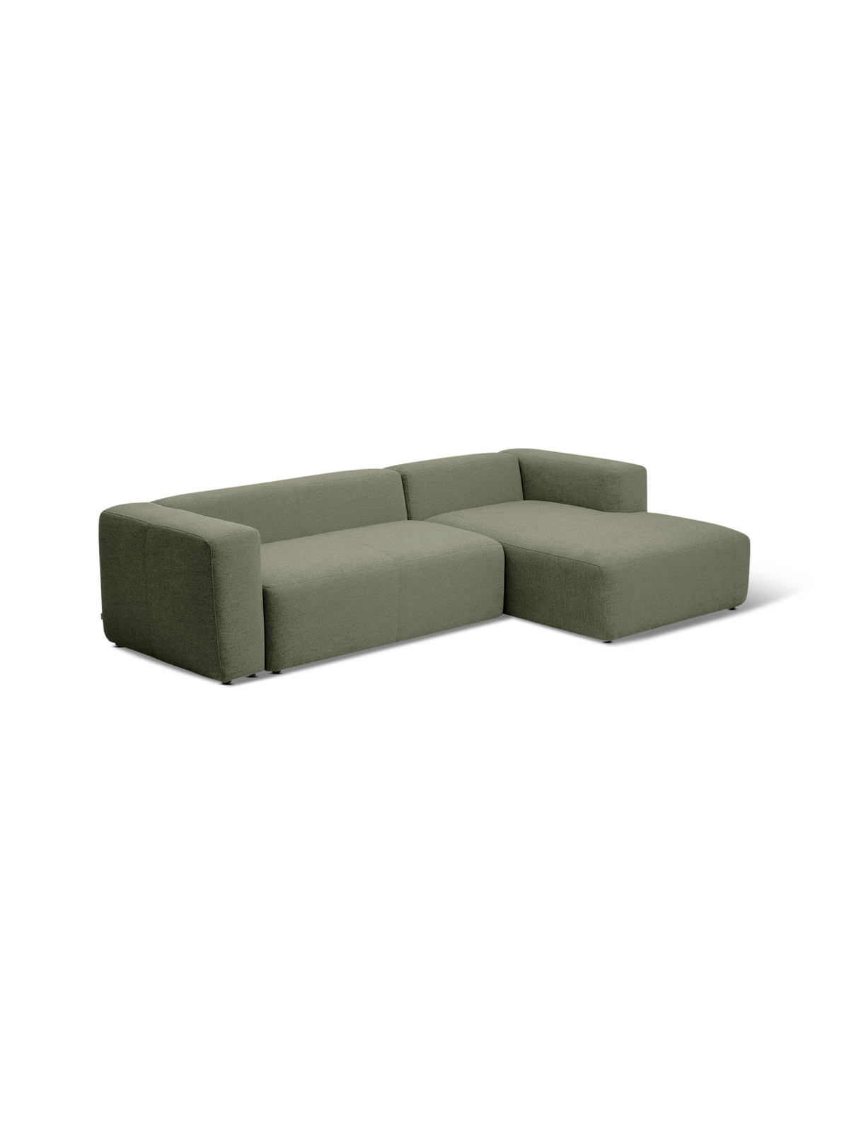 Hoeksalon Blok Longchair Rechts Mosgroen B300