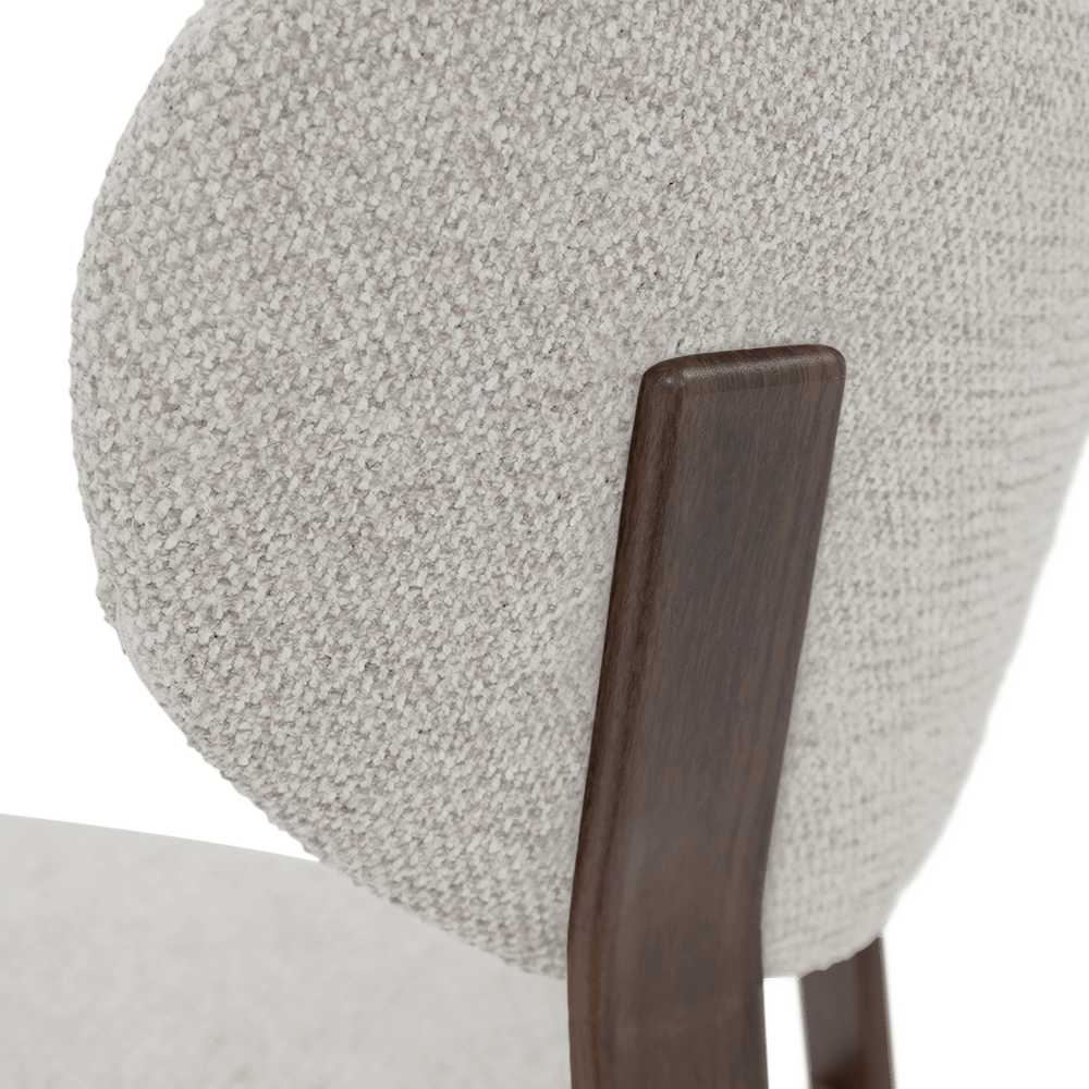 Barstoel ARCUS Almond/Dark Walnut foil