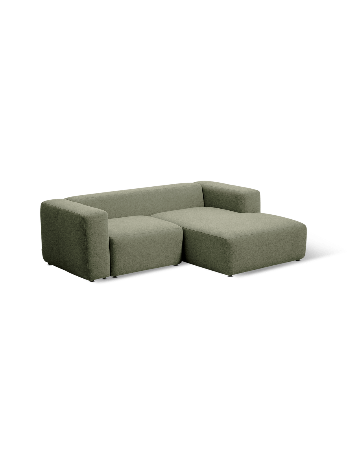 Hoeksalon Blok Longchair Rechts Mosgroen B240