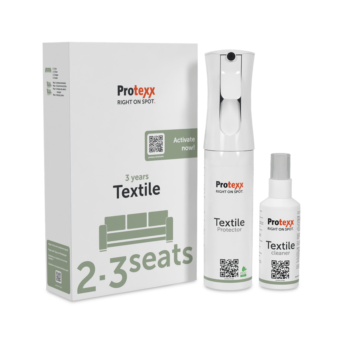 PROTEXX Textiel 3jaar 2/3-zit