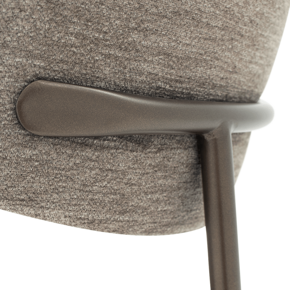Stoel PAMPERO Taupe/Anodic Brown