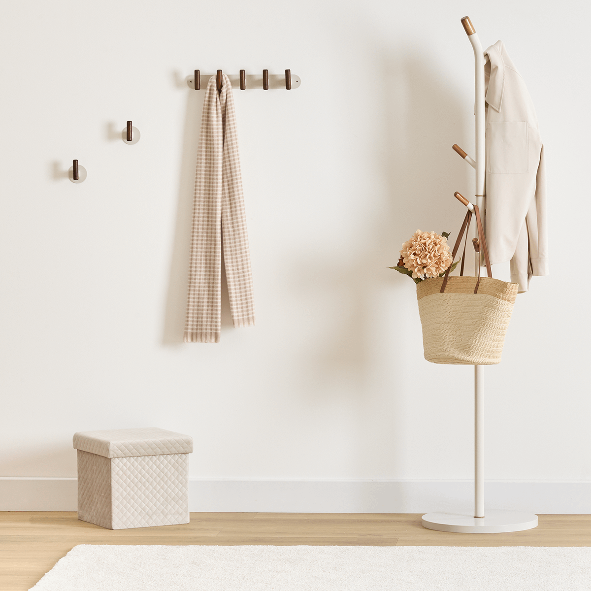 Wandkapstok CHASSI Metaal Argile