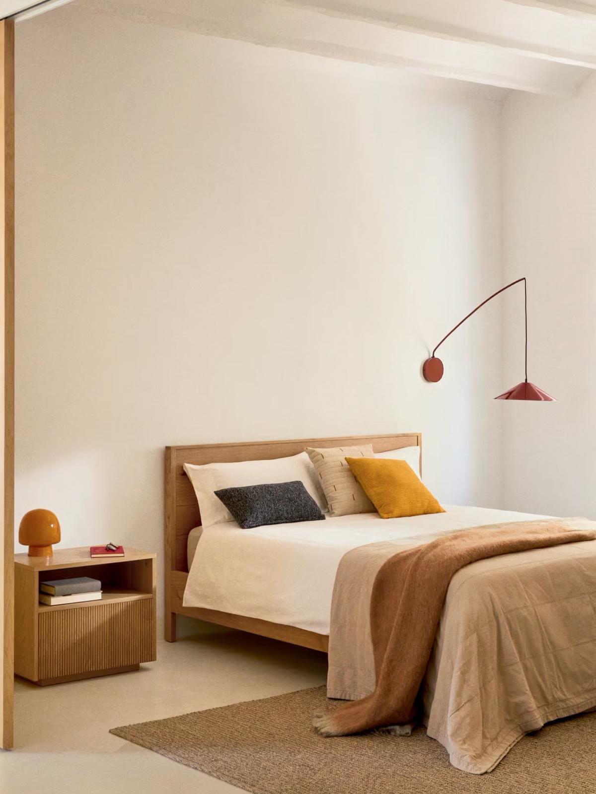 Bed Alguema Eikenfineer Naturel 160x200