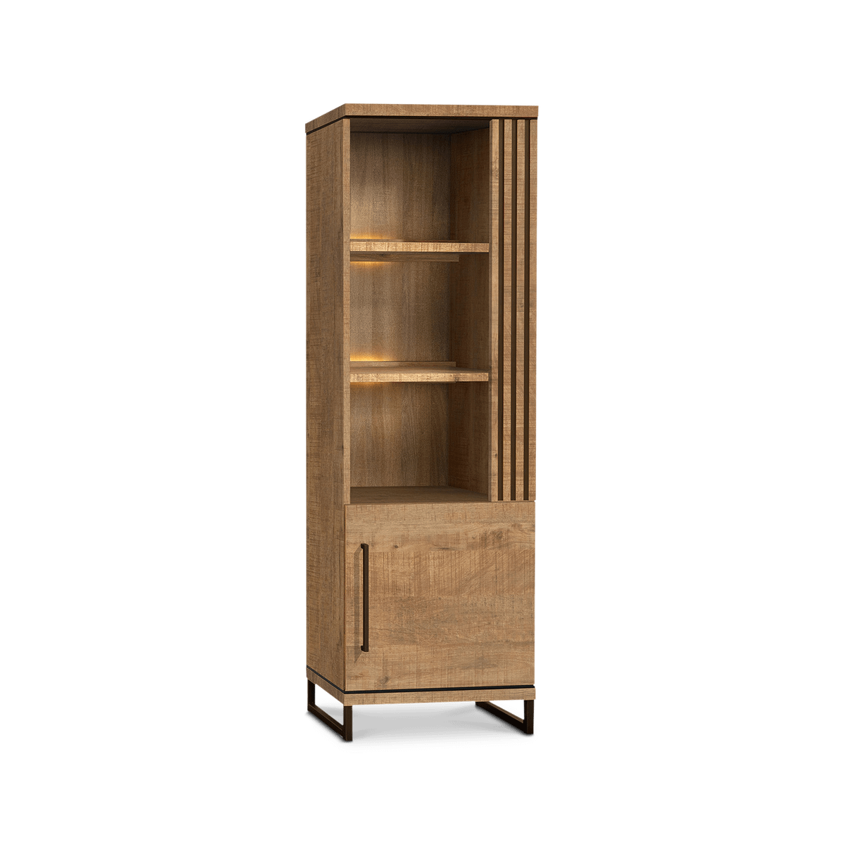 Wandkast ALESSANDRO Mango/Anodic Brown B65