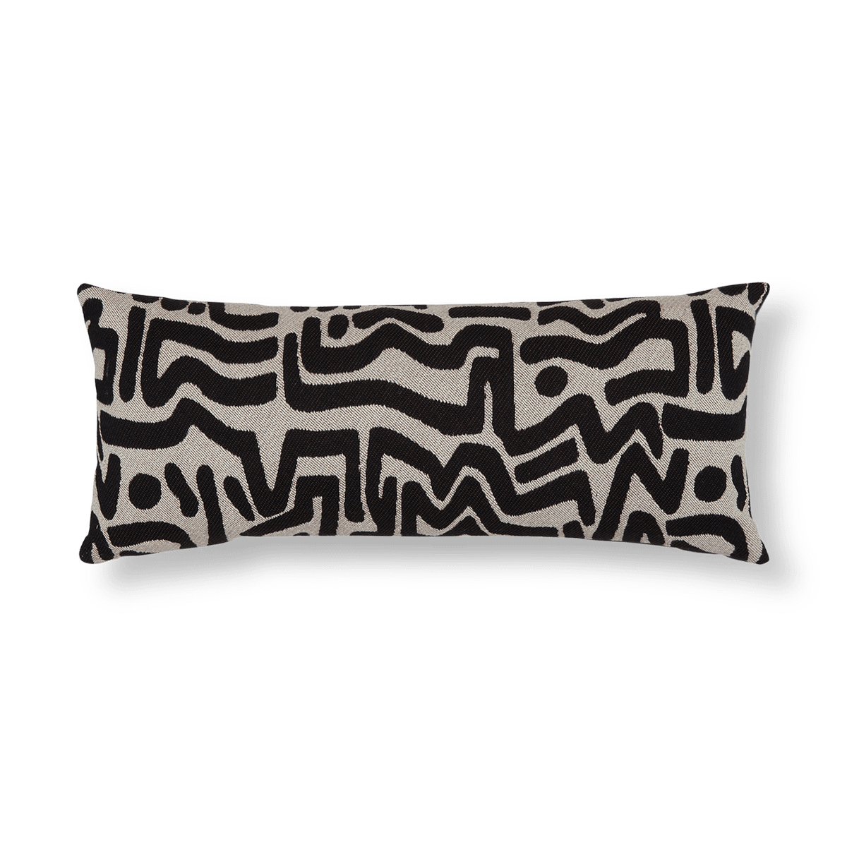 Sierkussen MIVRA 80x30 Zwart/Beige