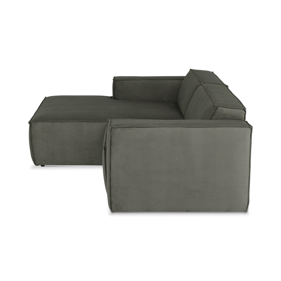 Hoeksalon MALTA Longchair Links Olijf Grijs Hoeksalon MALTA Longchair Links Olijf Grijs