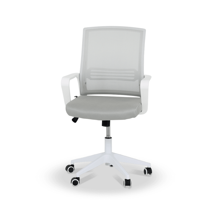 Bureaustoel TEUN Mesh Lichtgrijs/Wit Bureaustoel TEUN Mesh Lichtgrijs/Wit