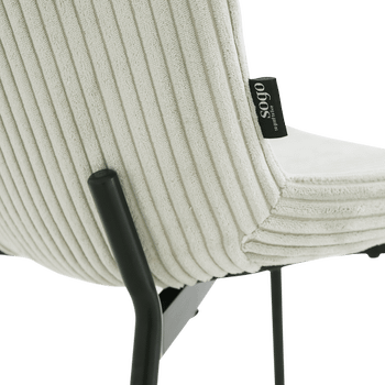 Stoel ZOEY Beige Ribfluweel Stoel ZOEY Beige Ribfluweel