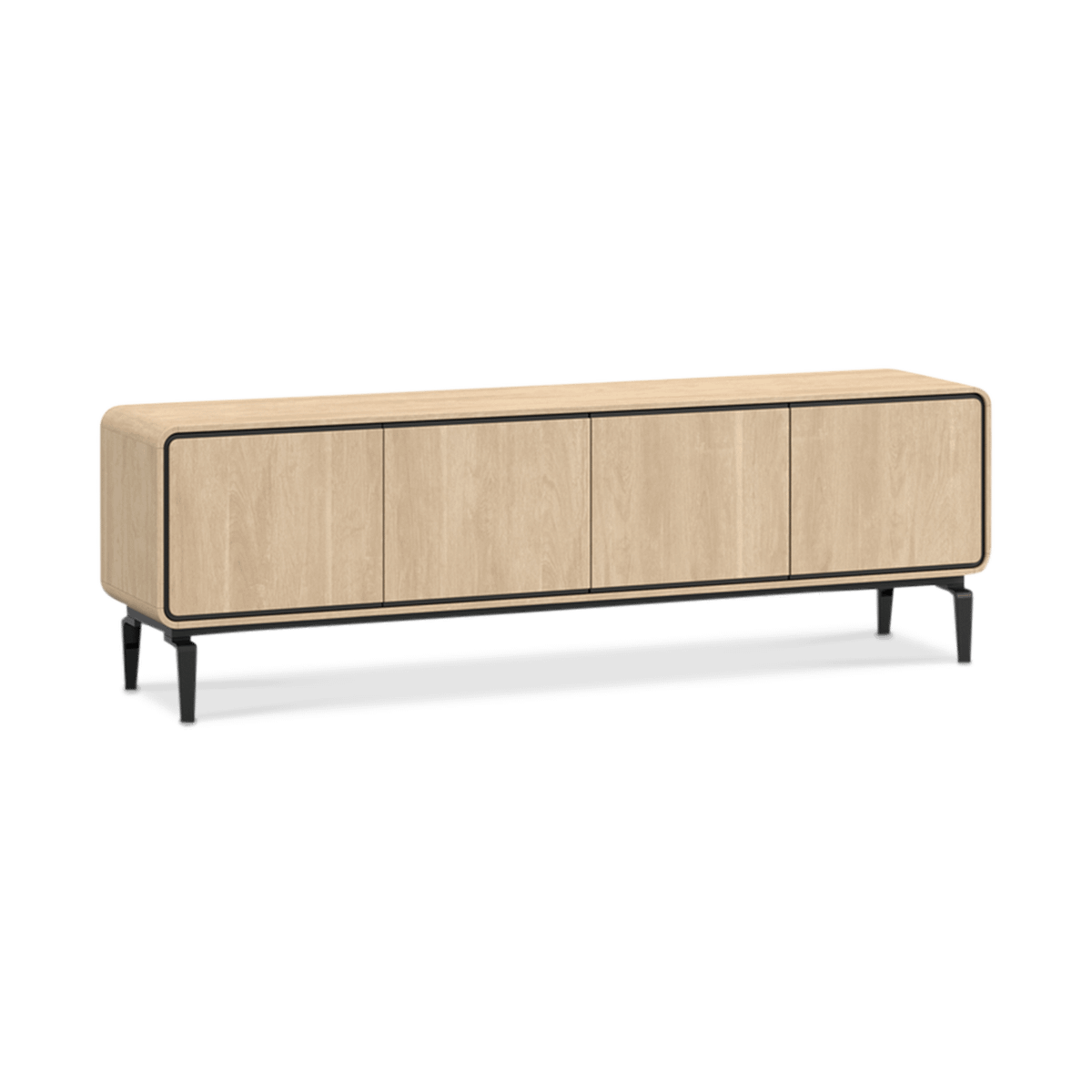 Tv-Meubel NESTOR Eik/Zwart B215