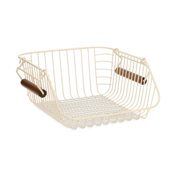 Organiser DOROTA 2 Handvat. Laag Metaal Beige Organiser DOROTA 2 Handvat. Laag Metaal Beige