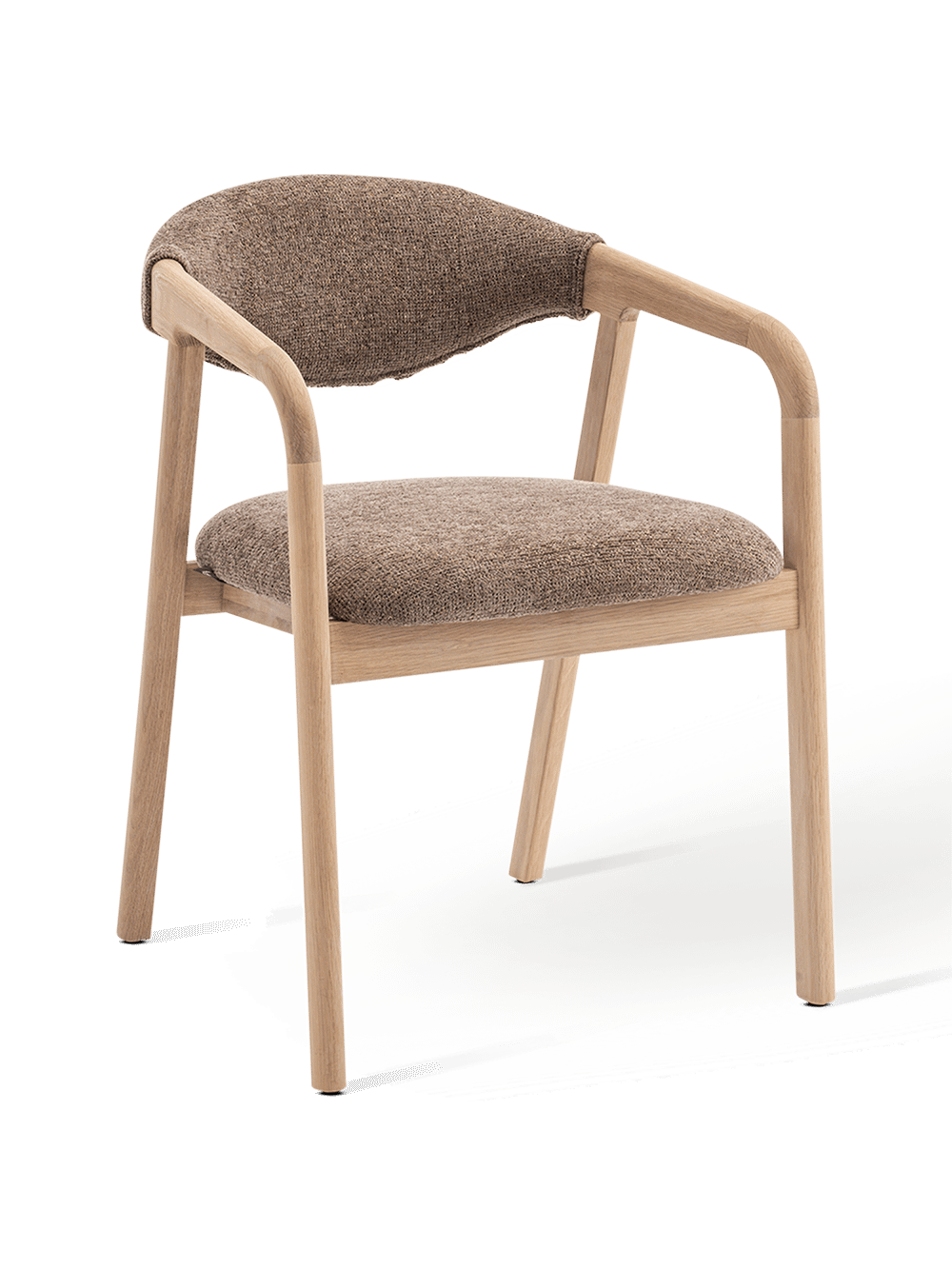 Armstoel Rovik Natural Taupe Natural Oak
