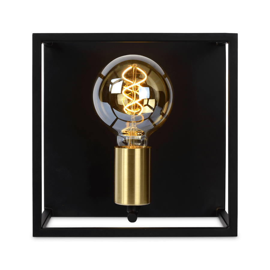 Wandlamp RUBEN 1Del. Zwart/Goud Wandlamp RUBEN 1Del. Zwart/Goud
