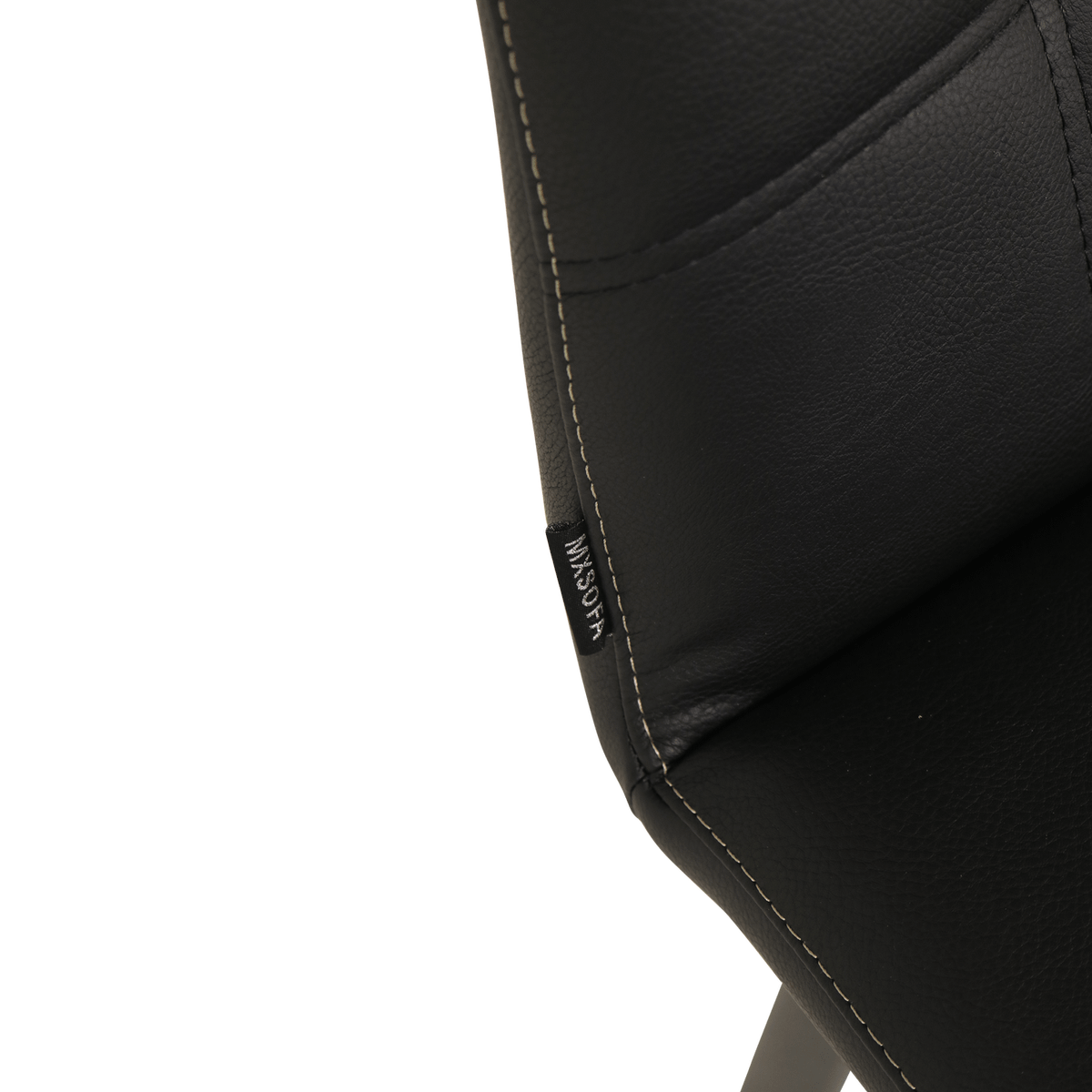 Barstoel LORIS ECO PU Nero