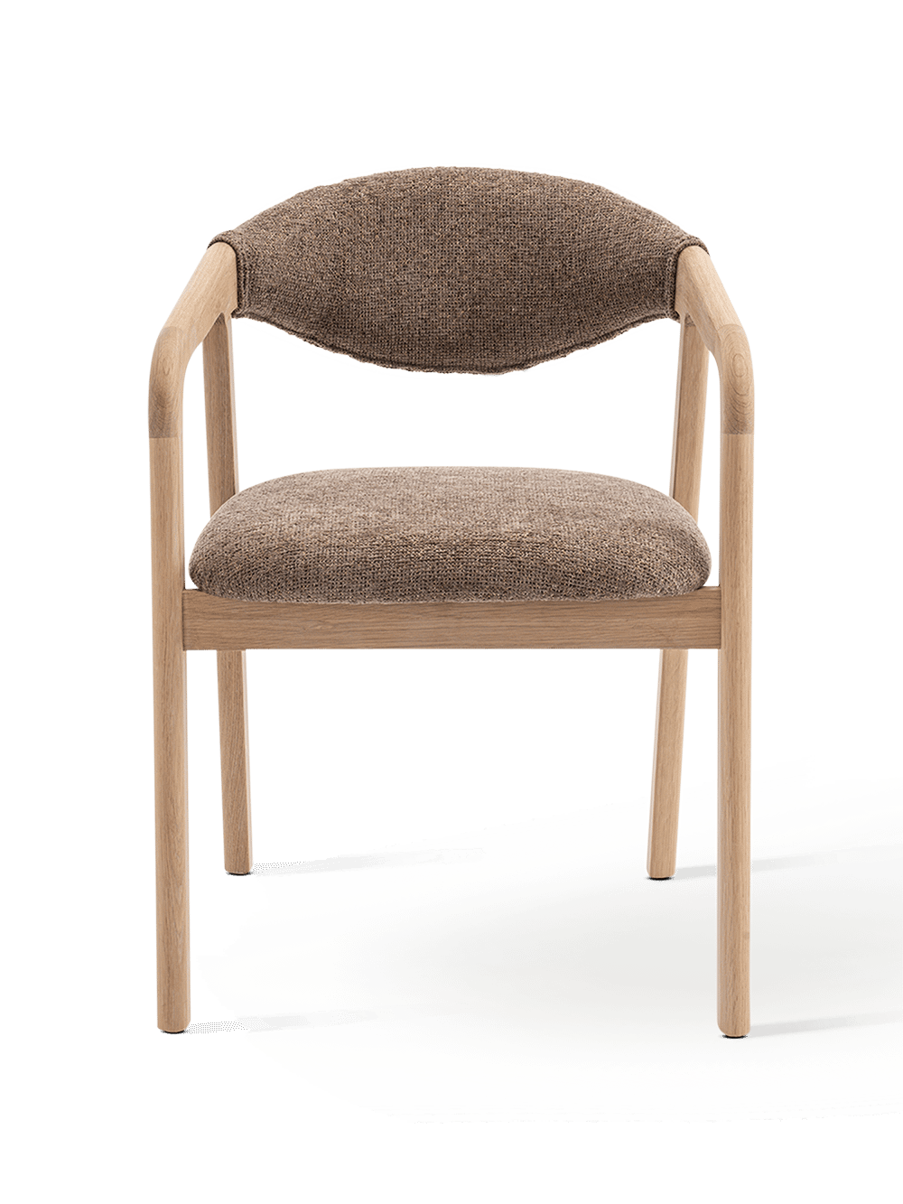 Armstoel Rovik Natural Taupe Natural Oak