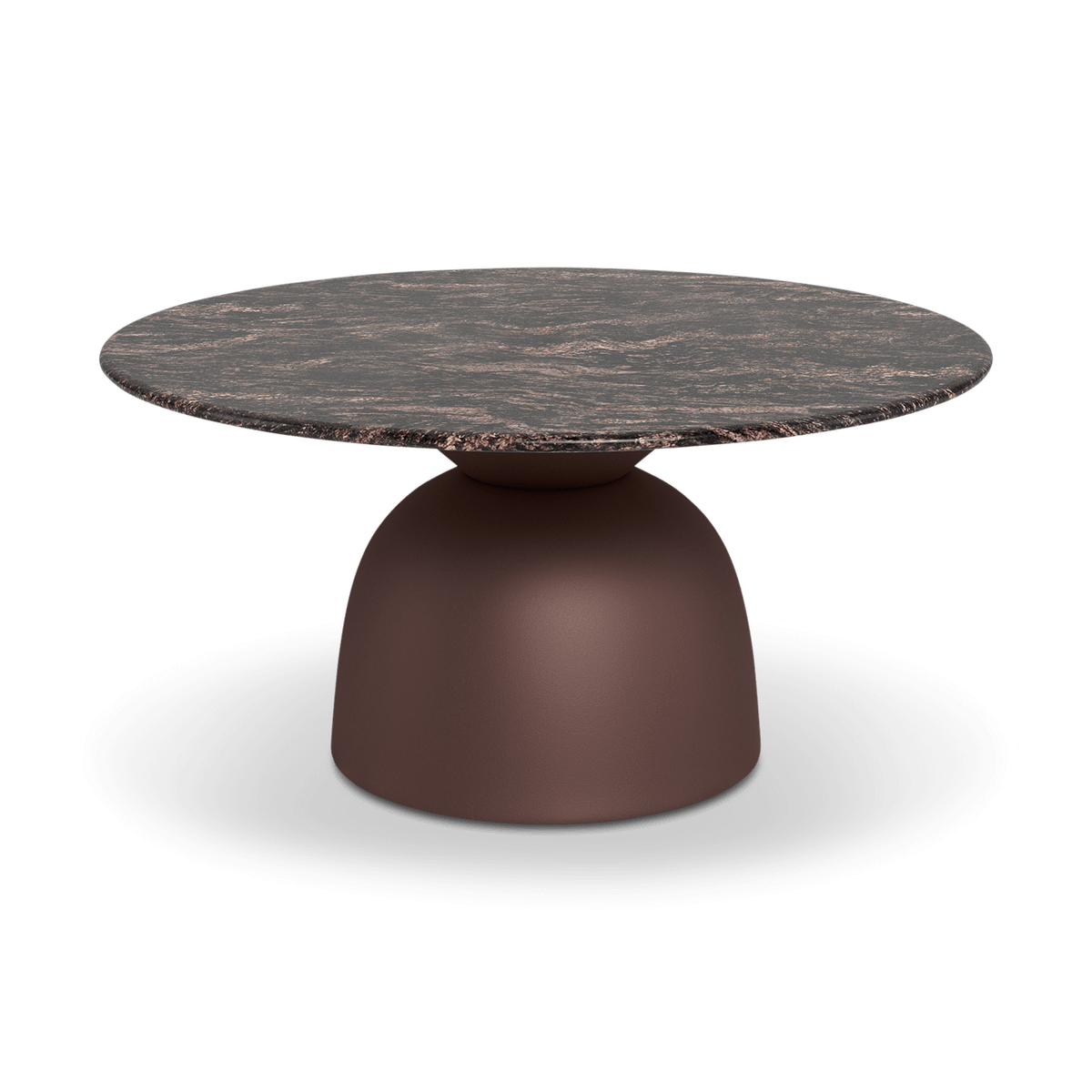 Salontafel STELLAN Ø80 Cocoa Polished Marble