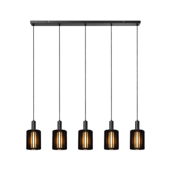 Hanglamp LAMBRES 5Del. Lang Zwart Hanglamp LAMBRES 5Del. Lang Zwart