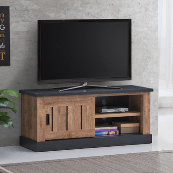 Tv-Meubel KAMIEL Industrial Oak/Rand Zwart  Tv-Meubel KAMIEL Industrial Oak/Rand Zwart