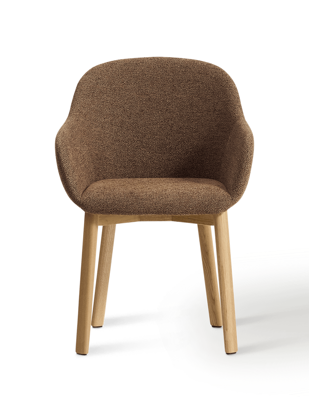 Armstoel Meila Terracotta/Licht hout