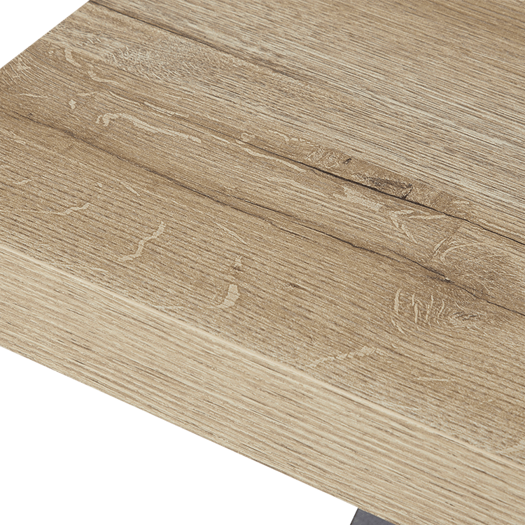 Eettafel ABBEY Arizona Oak/Nero 230x100