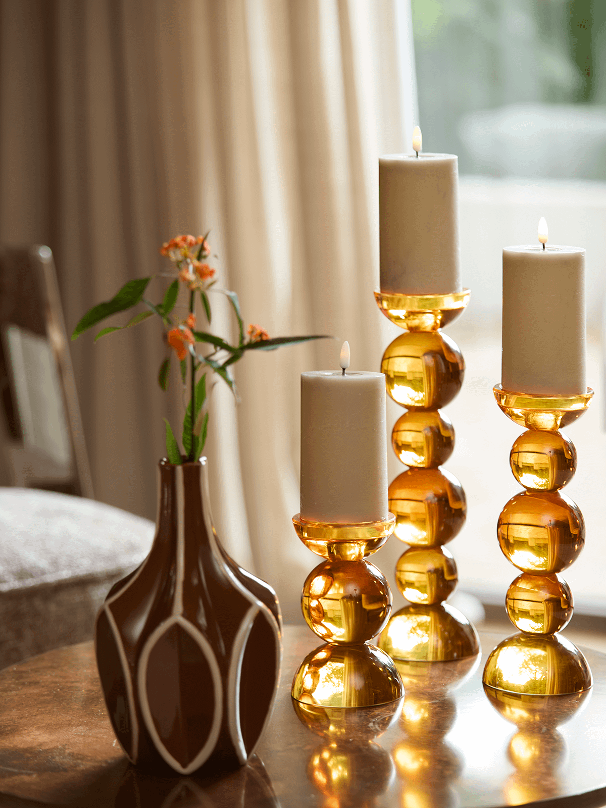 Decovaas BOLENE Bruin/Beige