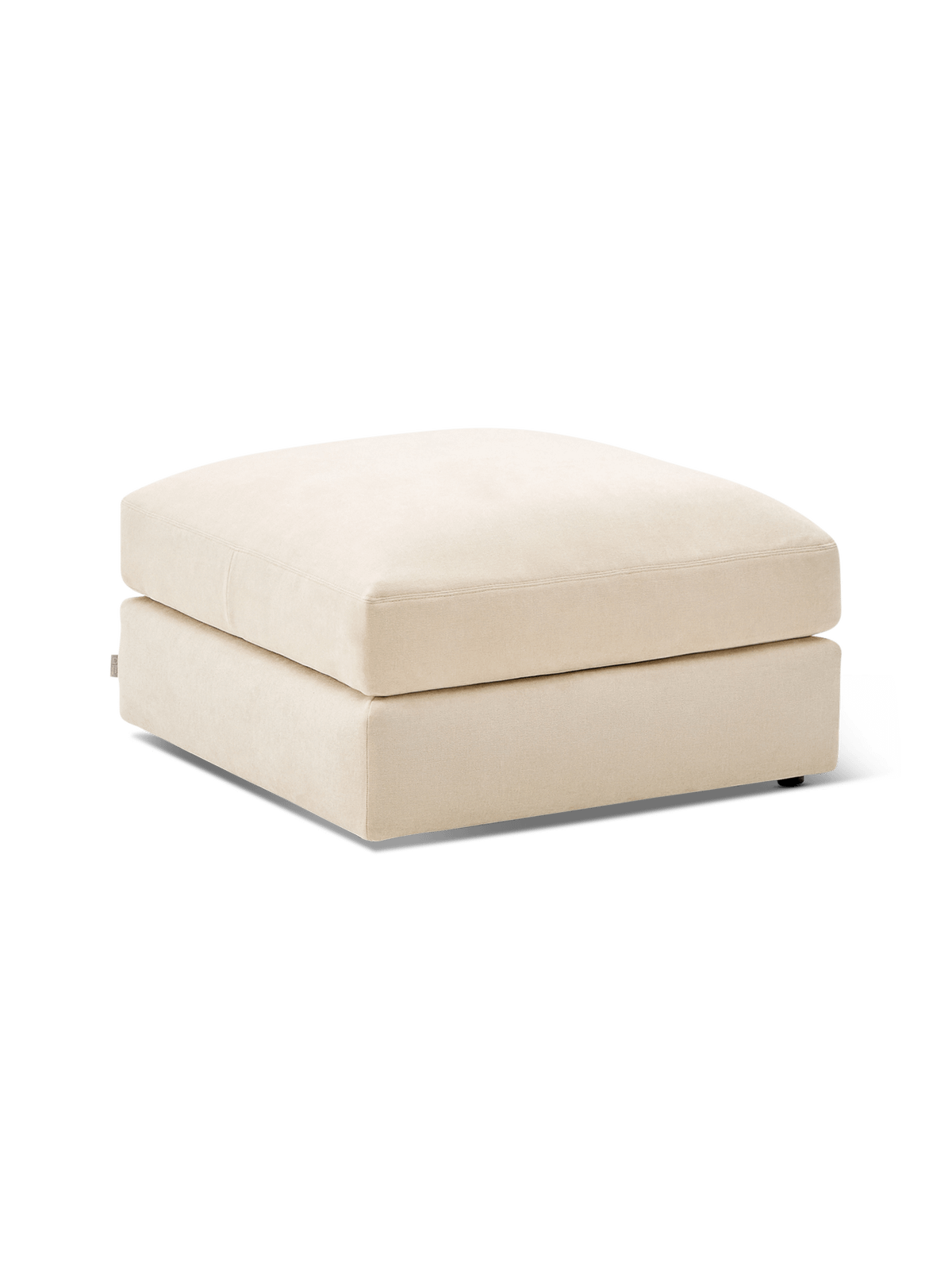 Pouf Alea Beige Chenille 90 x 90 cm