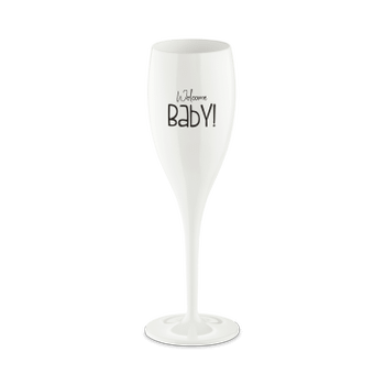 Champagneglas WELCOME BABY 100ml Wit Champagneglas WELCOME BABY 100ml Wit