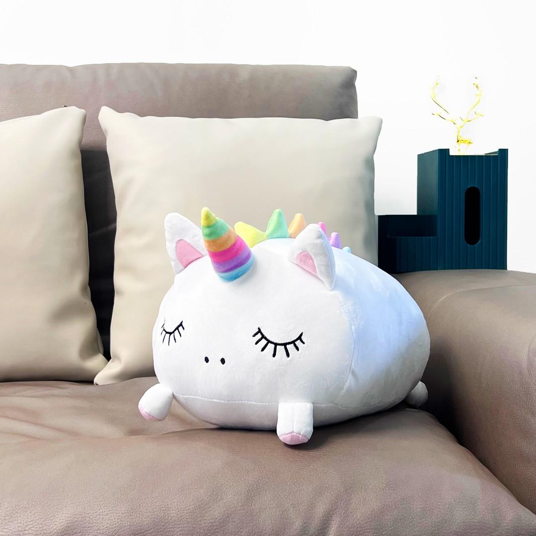 Kussen UNICORN Wit/Roze