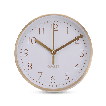 Klok LIZZE Rnd Alu Goud Klok LIZZE Rnd Alu Goud