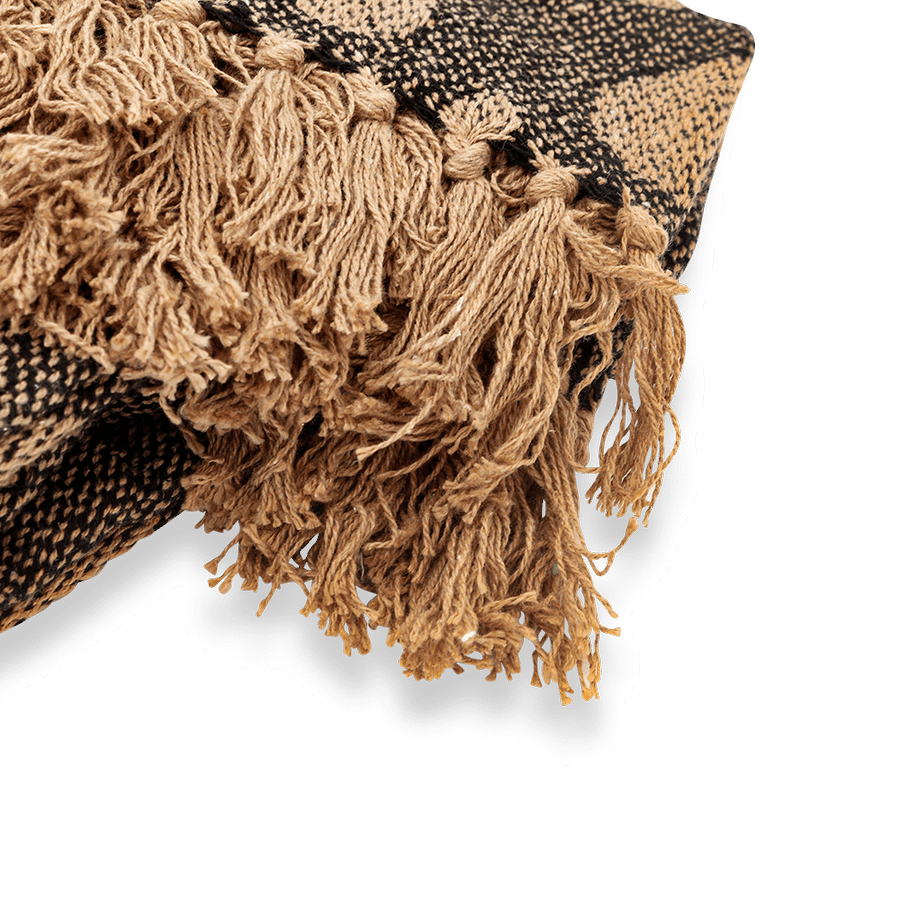 Plaid HARTS Beige/Zwart Plaid HARTS Beige/Zwart