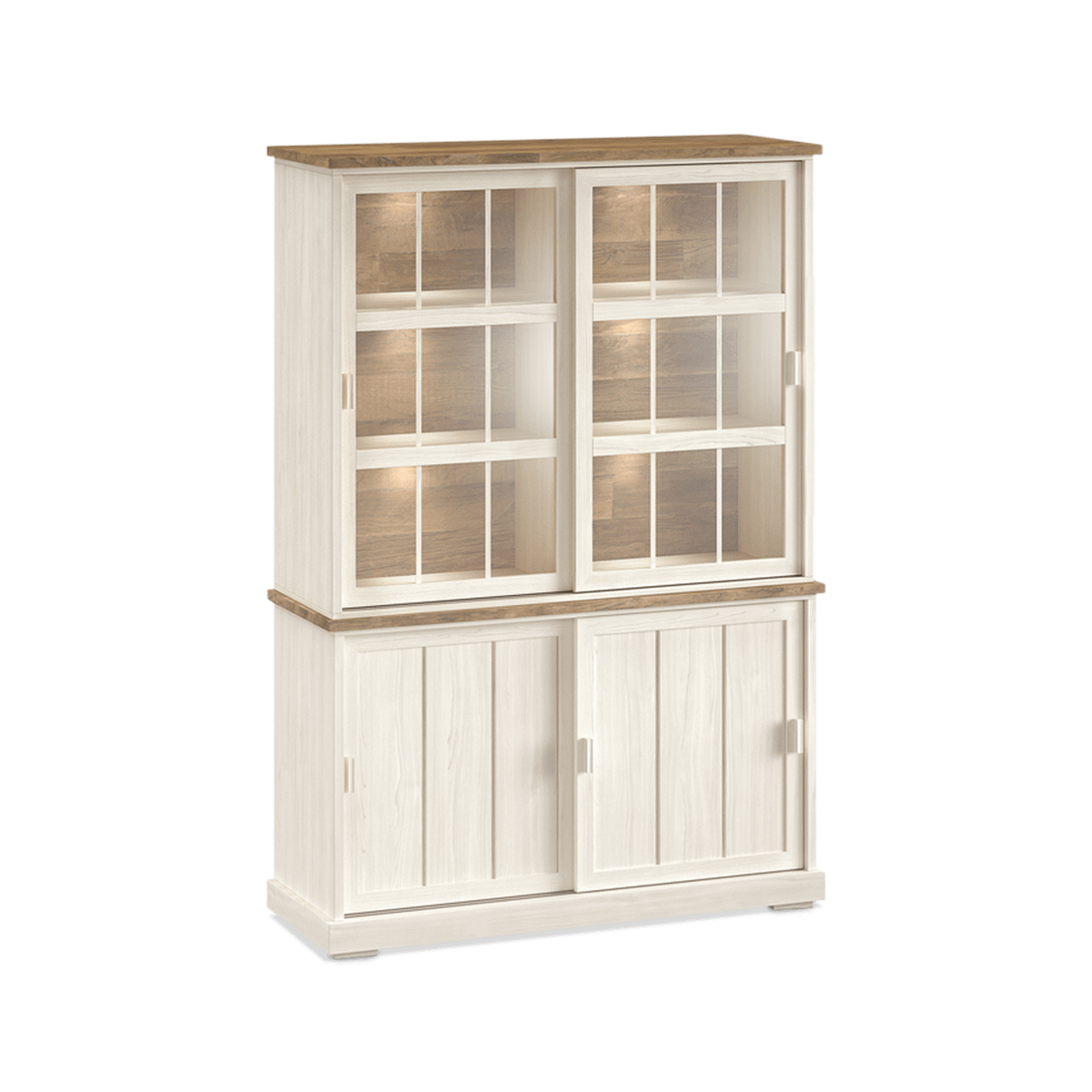 Dressoir met Opzetkast TOLUCA Lariks/Old Teak B144