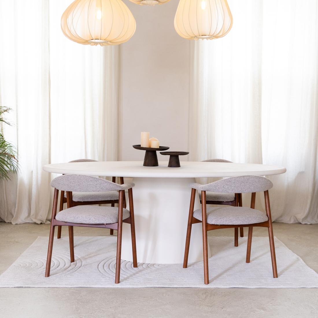 Eettafel KYTHIRA Ovaal 240x120 Microcement Eettafel KYTHIRA Ovaal 240x120 Microcement