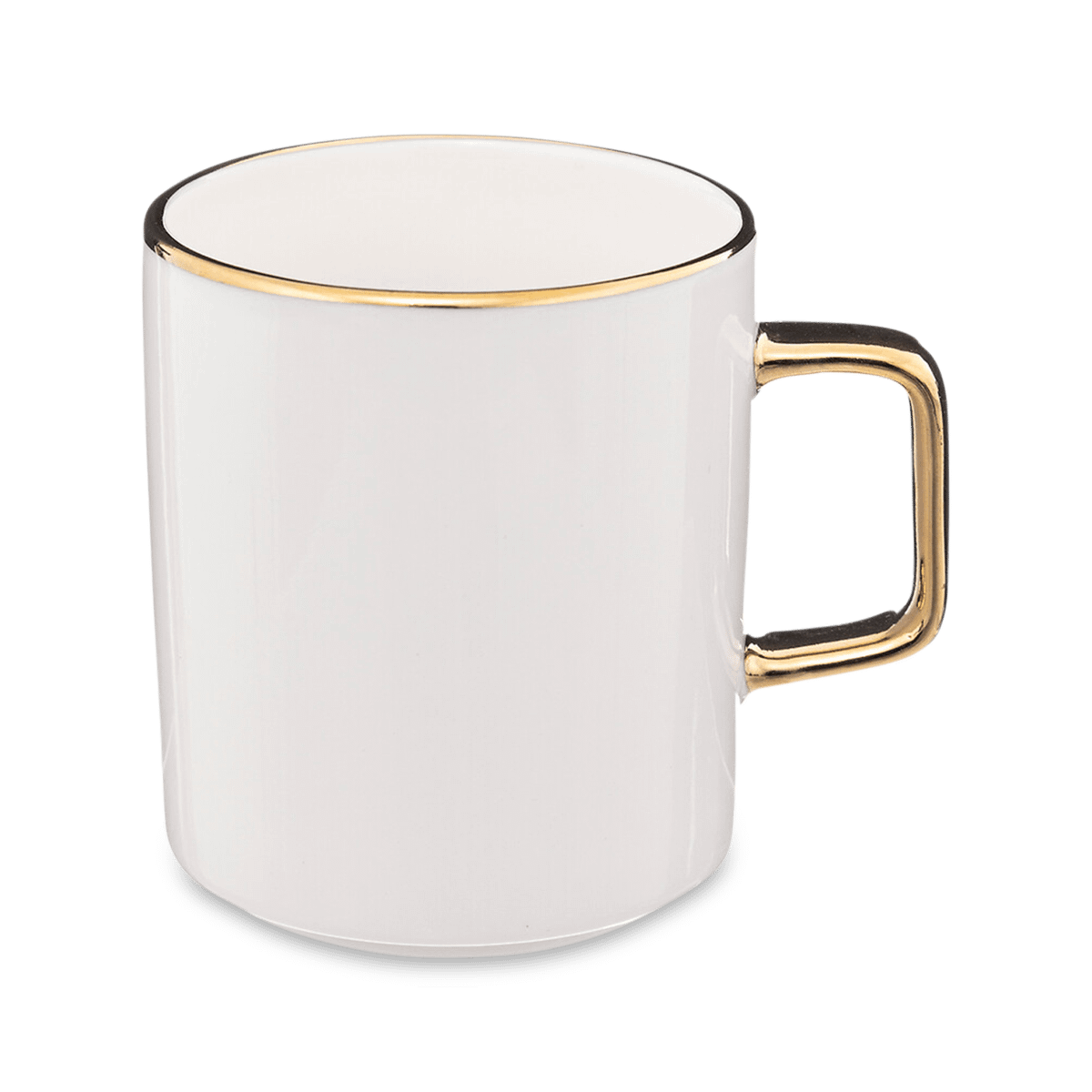 Beker CARYA 35cl Wit/Goud