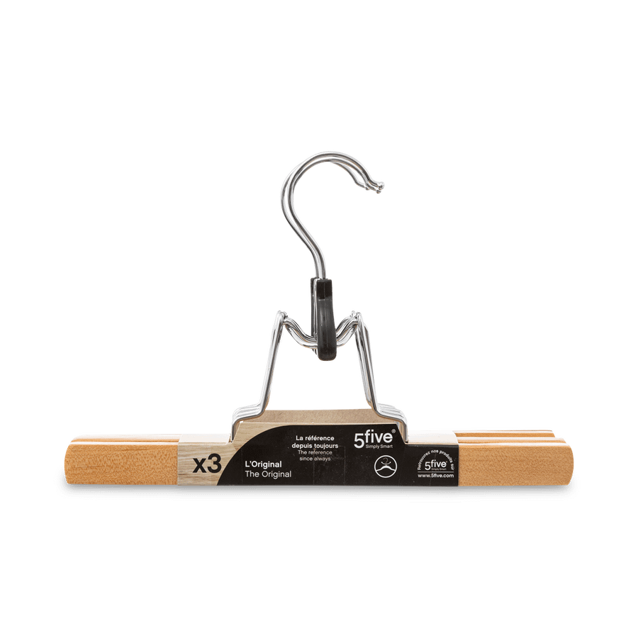 Kleerhanger Set van 3 TUA Hout Naturel Kleerhanger Set van 3 TUA Hout Naturel