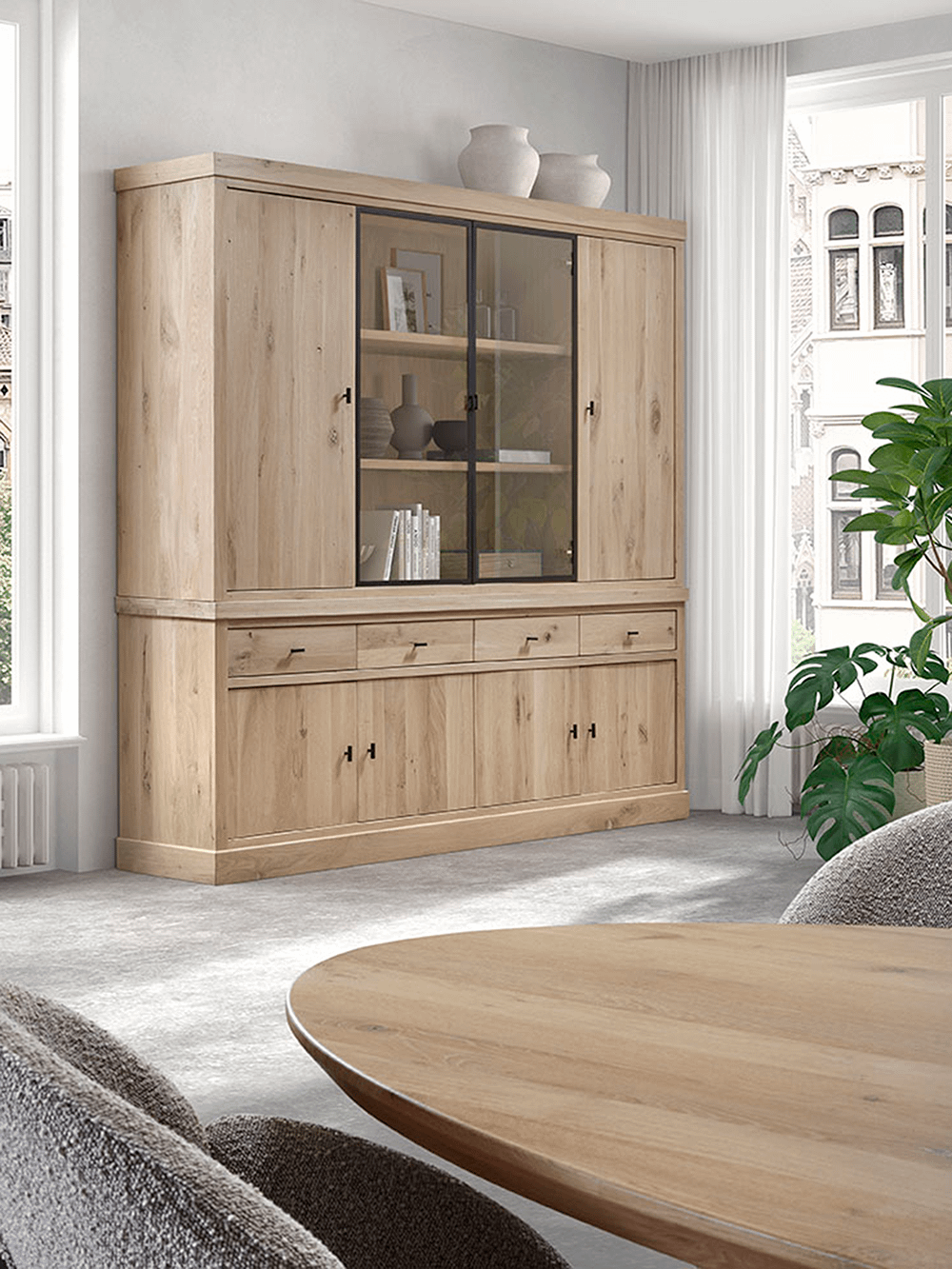 Vitrinekast Comedor Ecofix Geborsteld