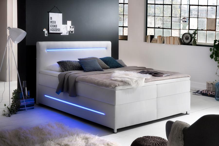 Boxspring LASER 160x200 LL Wit Boxspring LASER 160x200 LL Wit