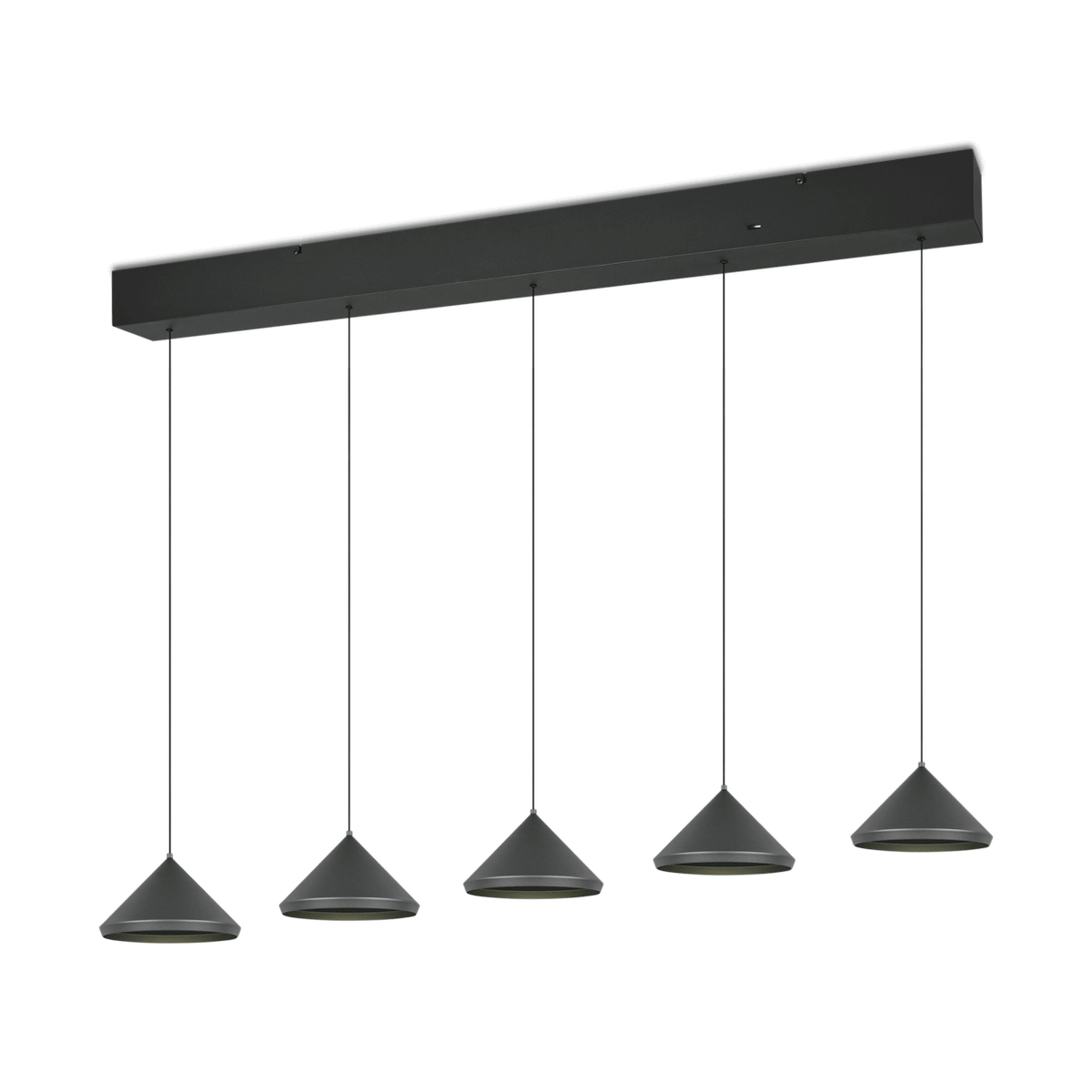 Hanglamp LAGUNA 5Del. Zwart