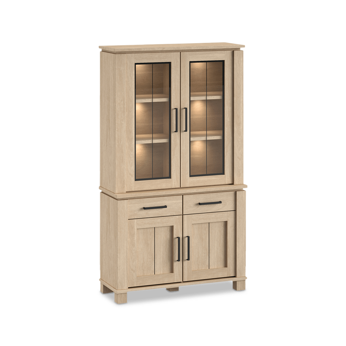 Vitrine BELMONTE Brushed Sand Oak B115