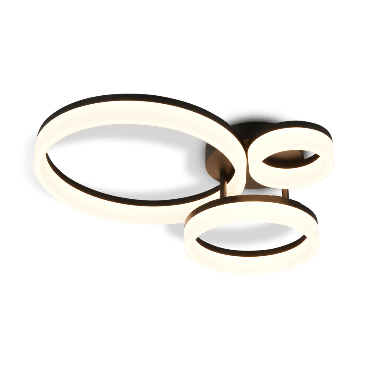 Plafonnier SCOPE 3Del. Metaal Mat Zwart