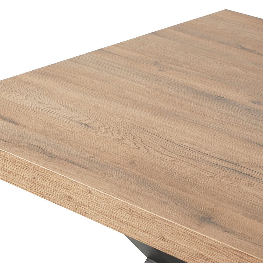 Eettafel met X-poot ABBEY Scarlet Oak 200x100 Eettafel met X-poot ABBEY Scarlet Oak 200x100