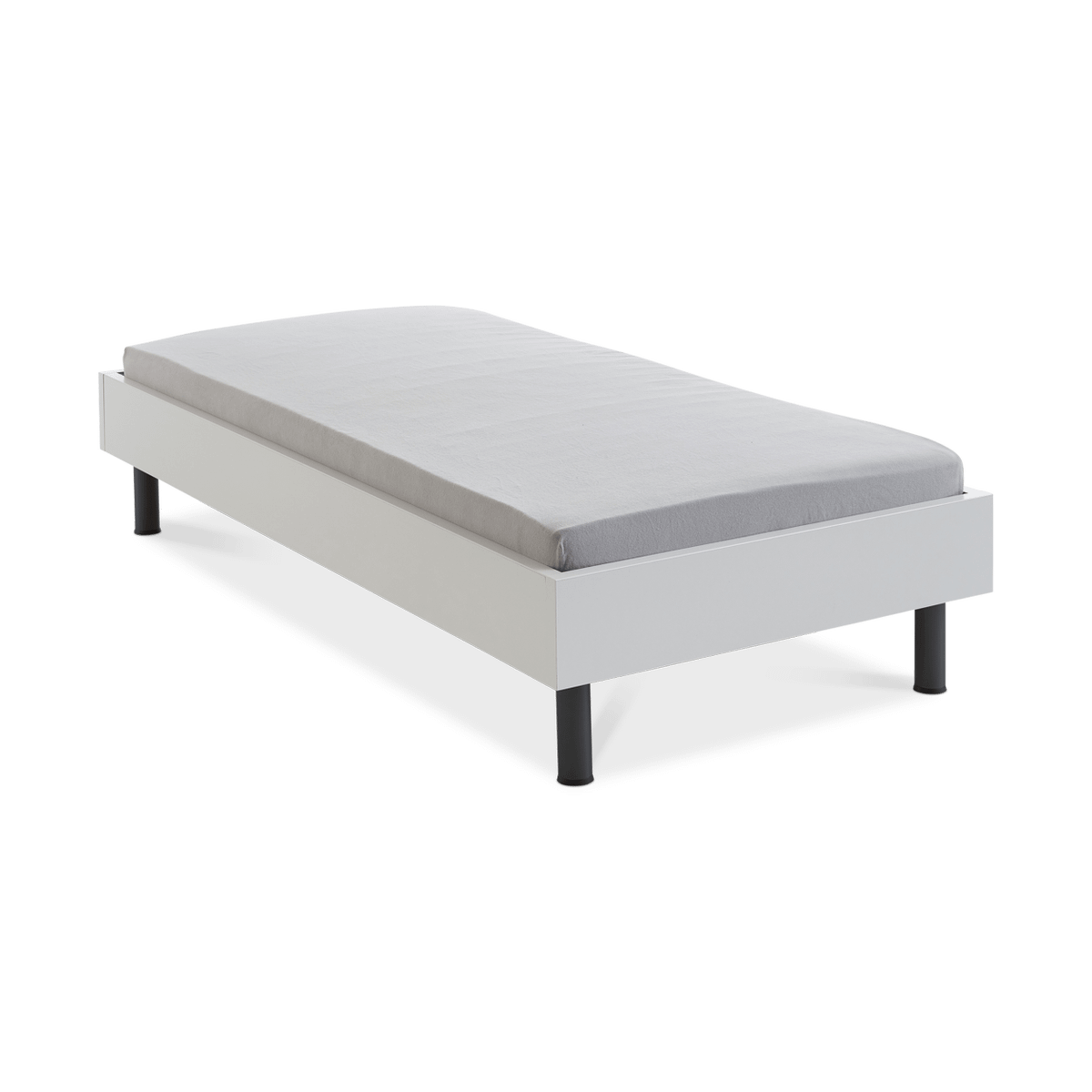 Bed ENOK BLACK 90x200 Wit