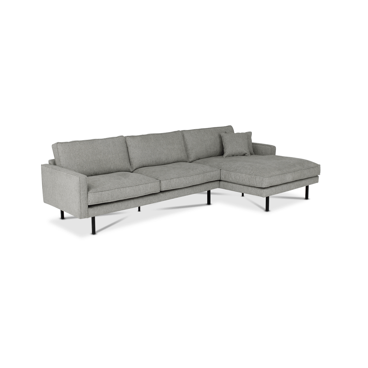 Hoeksalon ROMEO Longchair Rechts Fossil Grey B285