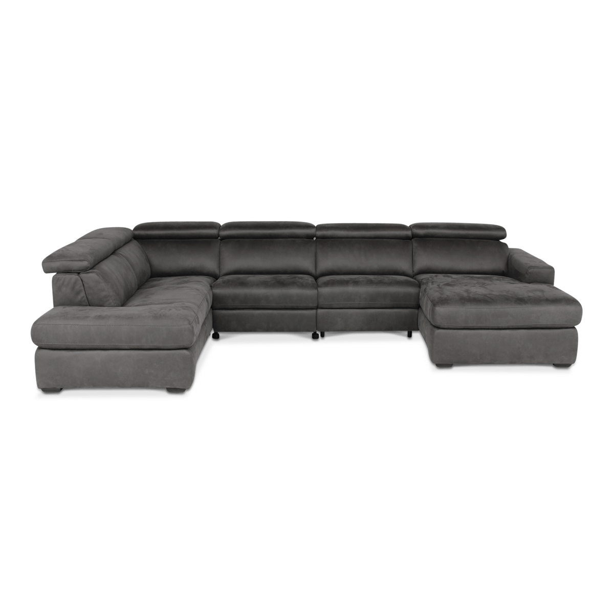 Hoeksalon MARLEY Longchair Rechts Smokey Grey