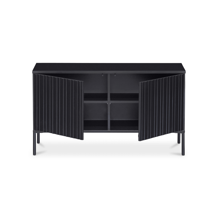 Woood TV-meubel GRAVURE Zwart B100 Woood TV-meubel GRAVURE Zwart B100