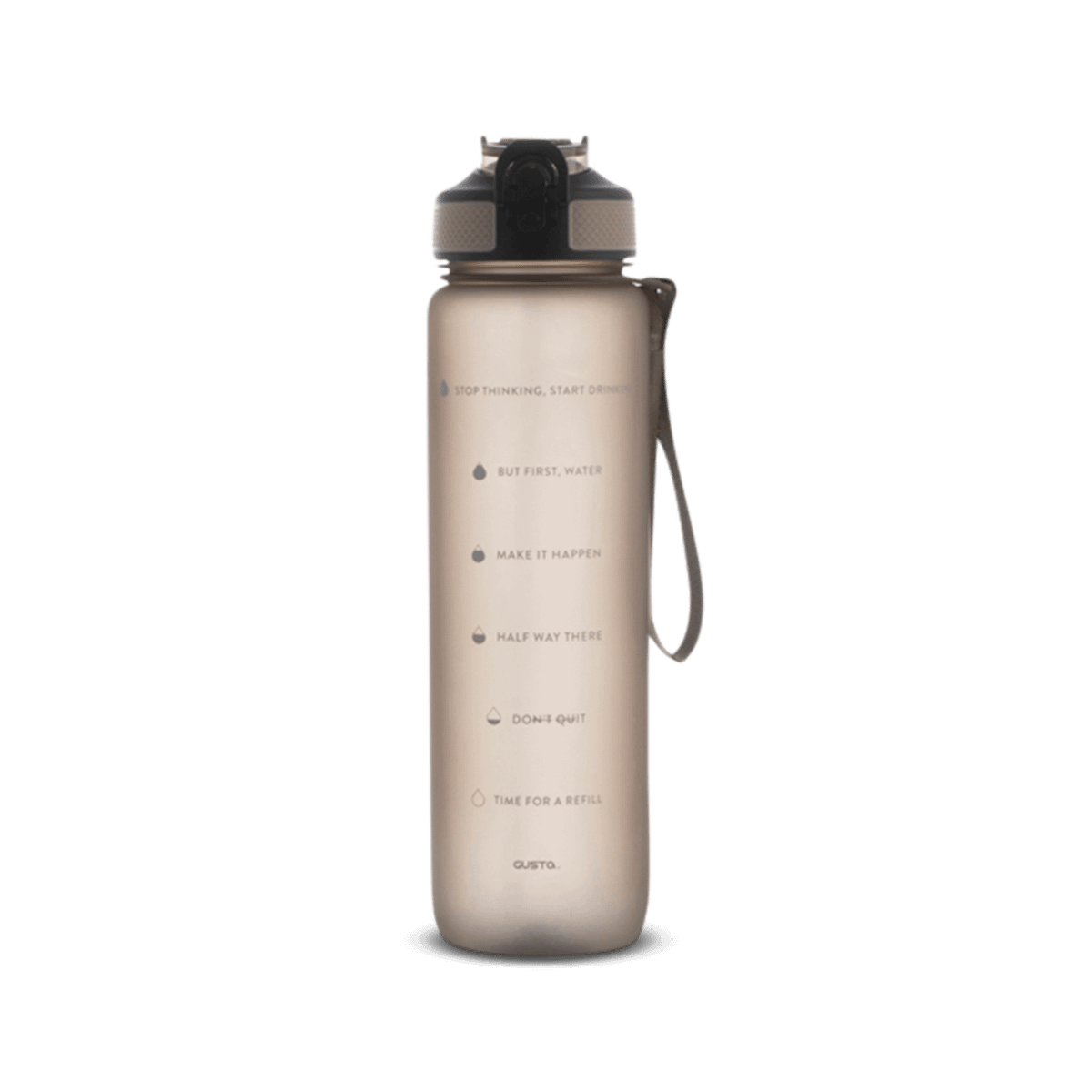 Drinkfles MOTIVATION 1l Taupe