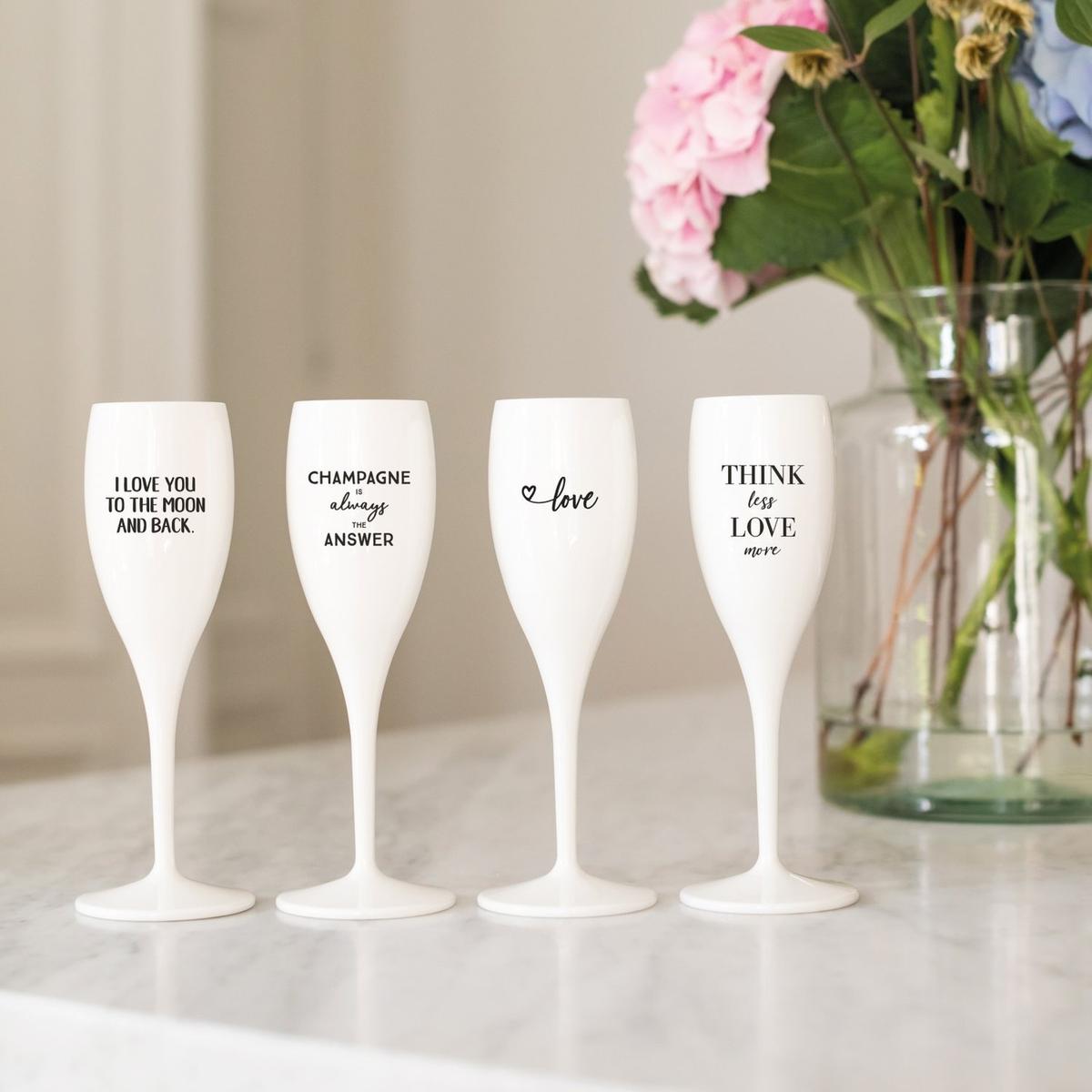 Champagneglas TO THE MOON 100ml Wit