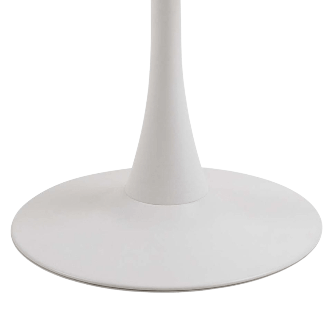 Eettafel GRANTHAM Keramiek Mat Wit Ø90cm