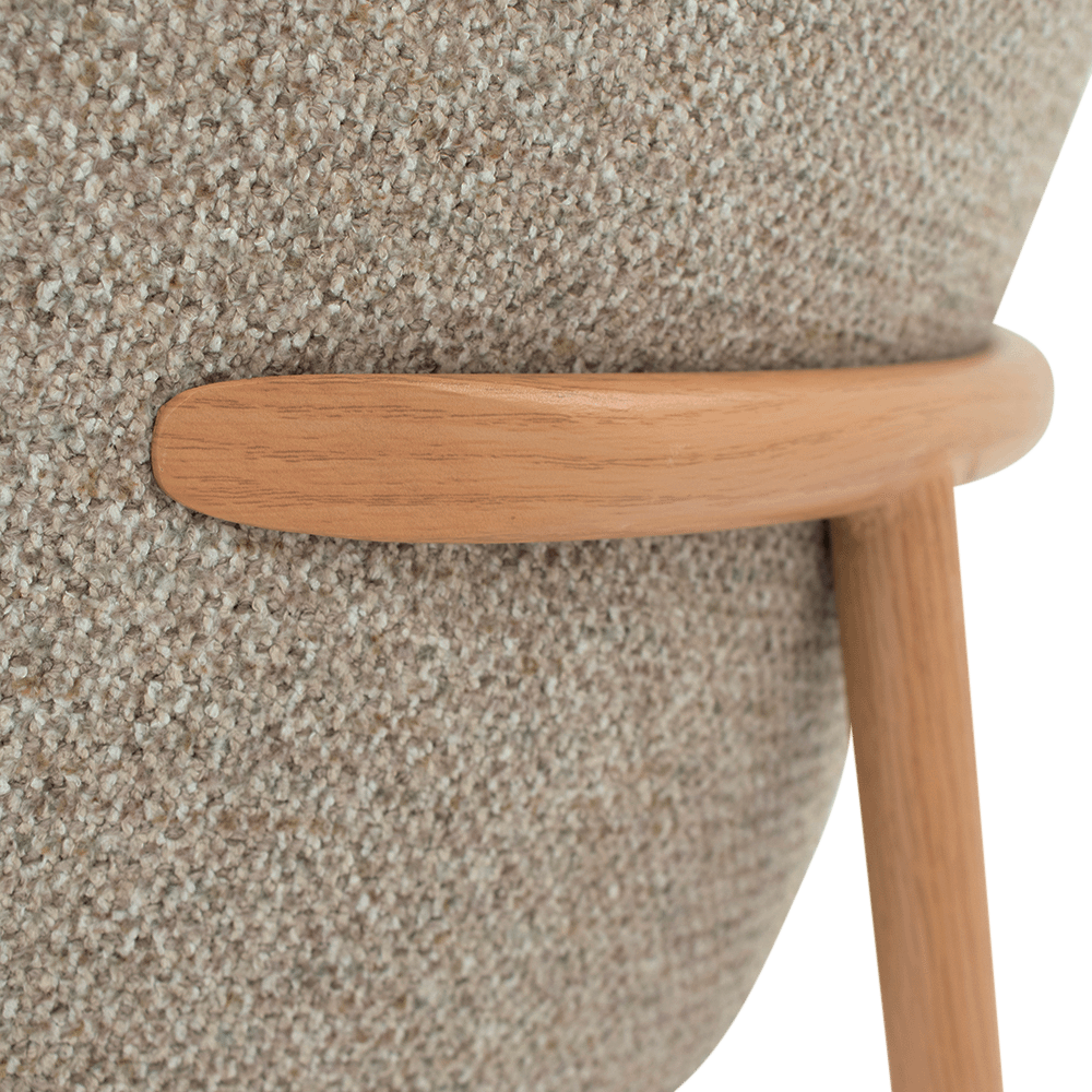Stoel LUNO Sand / Natur foil