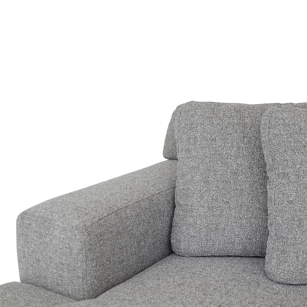 Hoeksalons QUILLO Longchair Links/Zithoek Rechts Grijs B390 Hoeksalons QUILLO Longchair Links/Zithoek Rechts Grijs B390